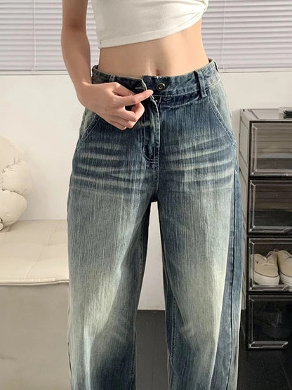 Light Wash Low Waist Flared Denim Jeans