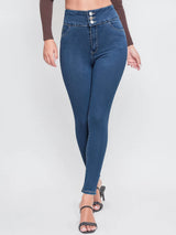 Slim Fit High Waist Light Blue Jeans