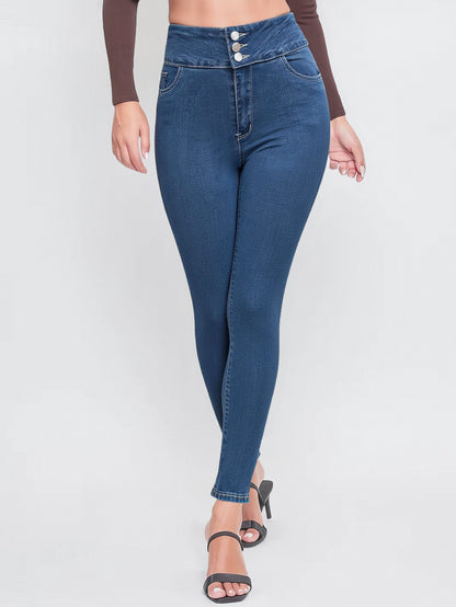 Slim Fit High Waist Light Blue Jeans