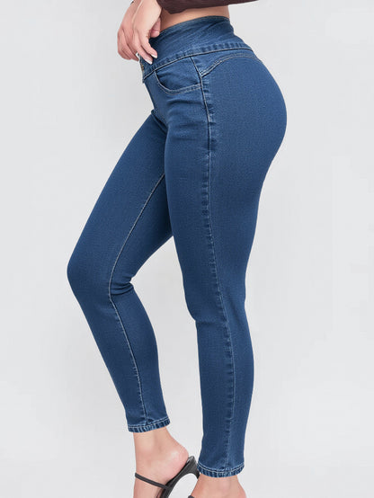 Slim Fit High Waist Light Blue Jeans