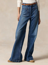 High Waist Stretch Denim Pants For Women